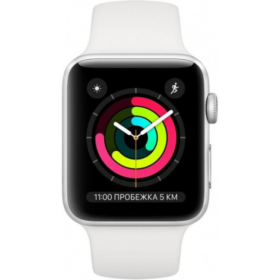 Apple Watch S3 42mm Silver Aluminum / White Sport Band (MTF22RU/A)